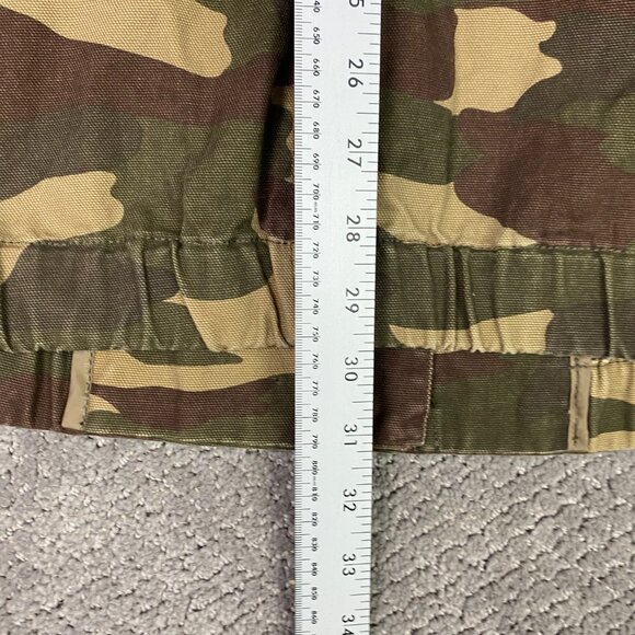 Levi's Camo Jacket Women's Medium Long Hooded Canvas Bubble Camouflage Anorak - Picture 11 of 11